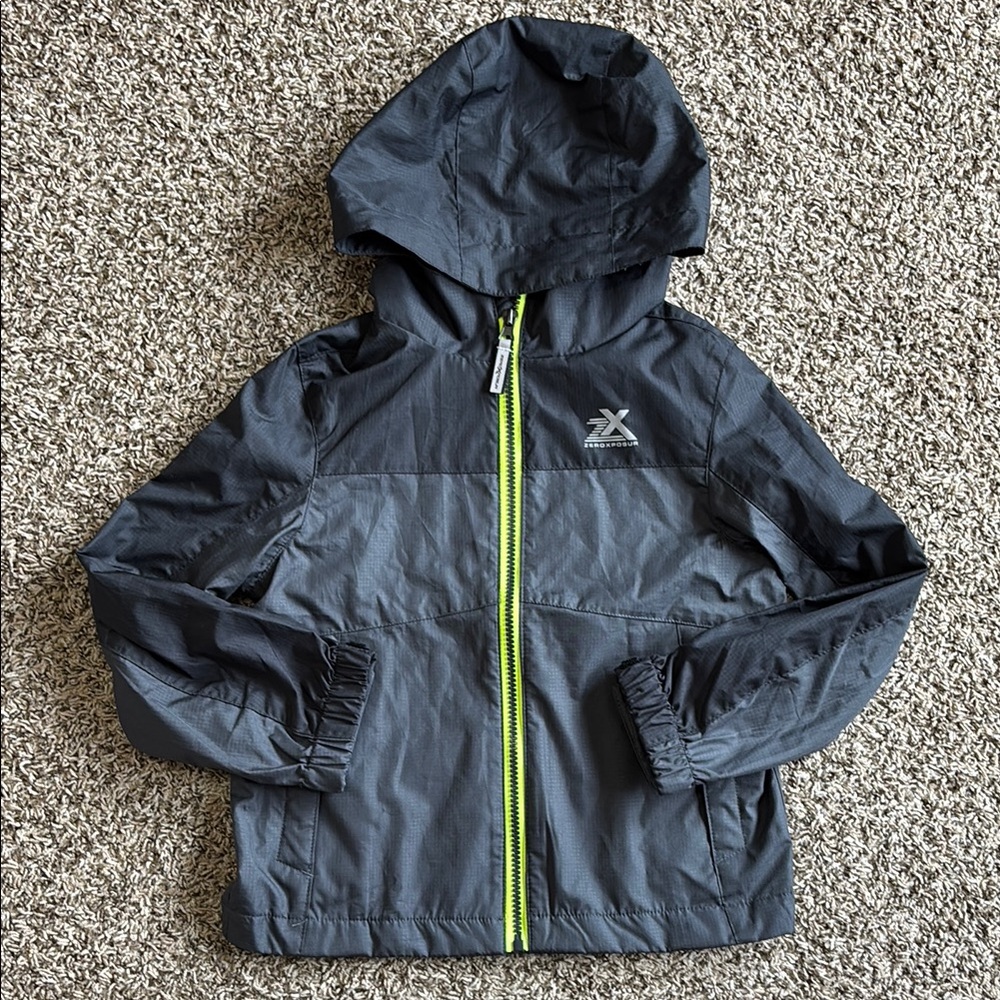 ZeroXposur Lightweight Gray Hooded Jacket With Pockets Boys Size 7